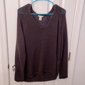 H&M brown knit sweater